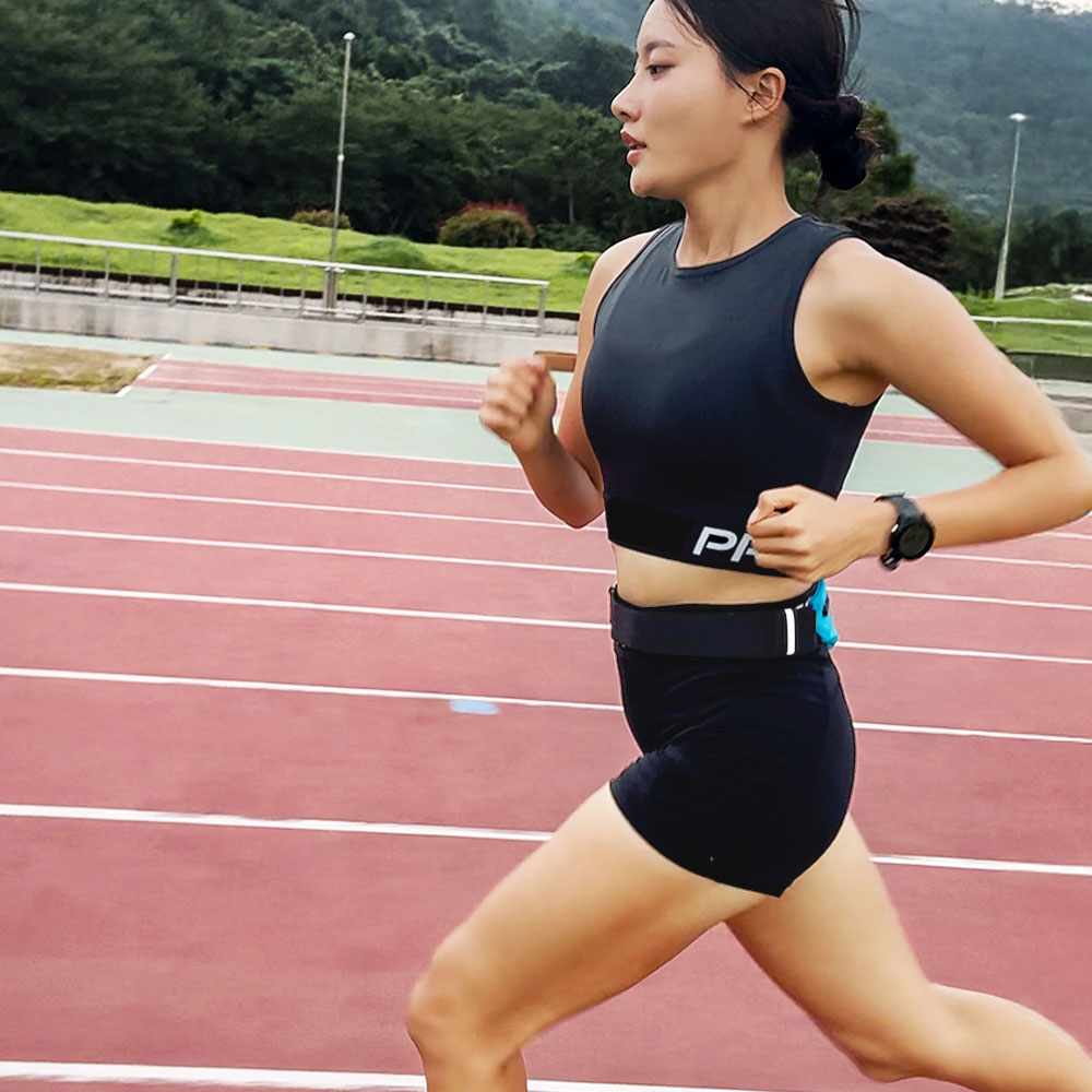 rnrn 러닝벨트 런닝가방 허리밴드 마라톤 힙색 플립벨트 베이직