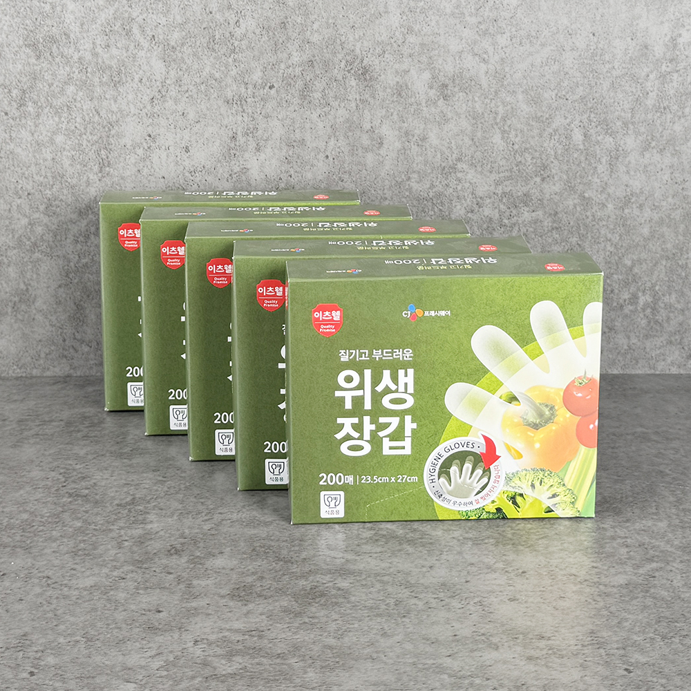 이츠웰 위생장갑 200매 일회용 비닐장갑 업소용 - 상세 이미지 5