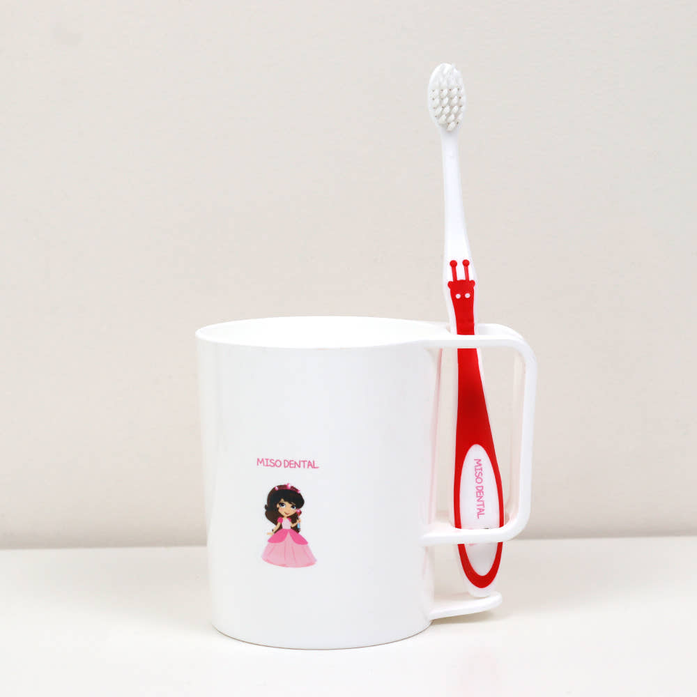 미소덴탈 양치컵 칫솔 세트 위생 보관 이미지