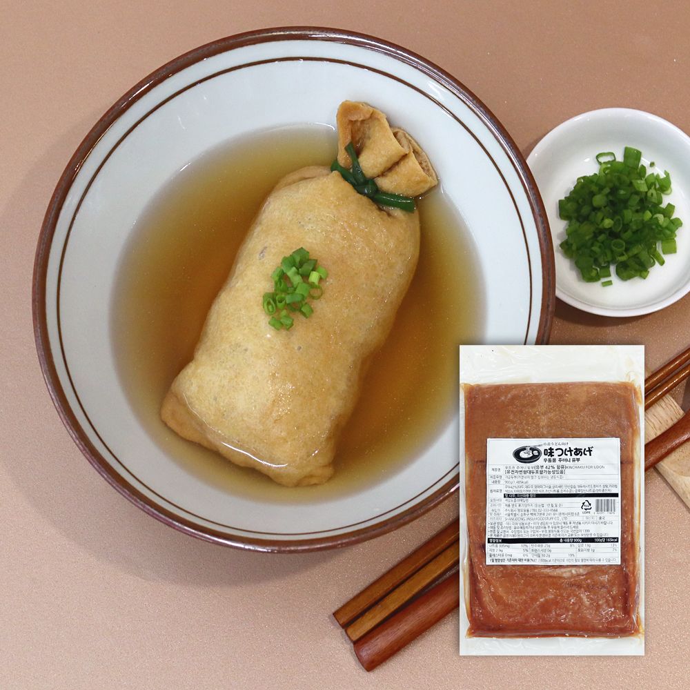 오지상구루메 우동용 주머니유부 900g 15개입 - 메인 이미지