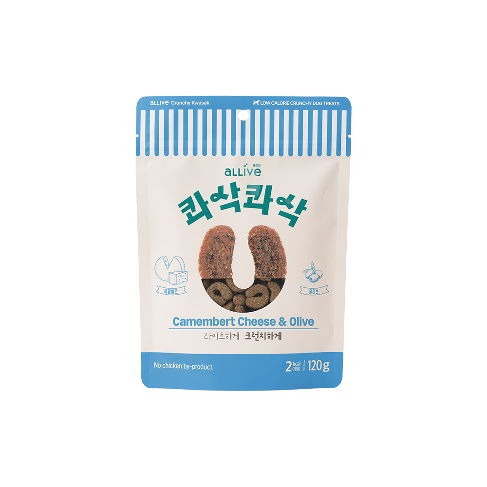올리브 콰삭콰삭 까망베르치즈+올리브, 120g, 1개 - 상품 이미지