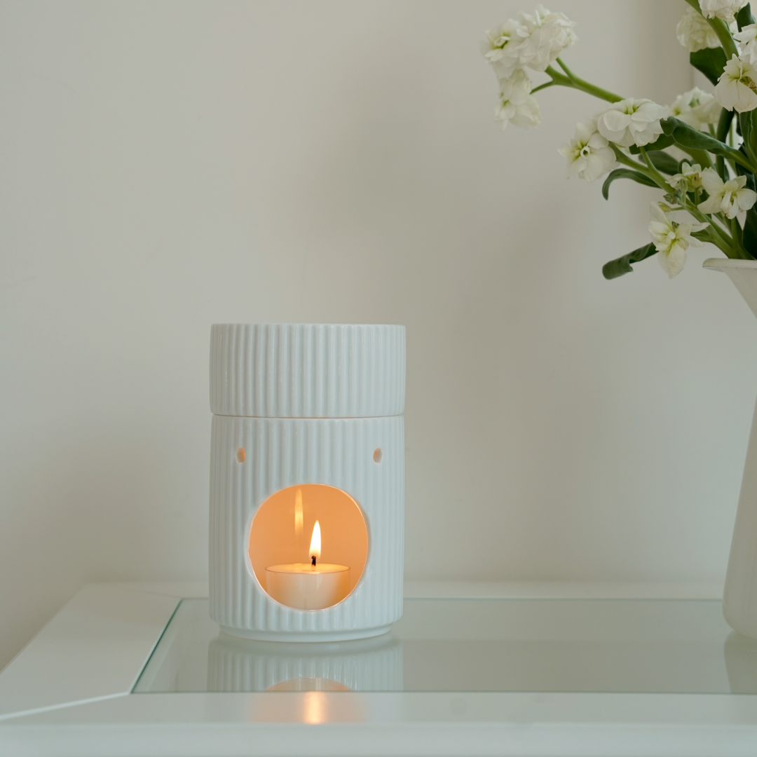 라운드 대용량 아로마 오일 버너 램프 워머