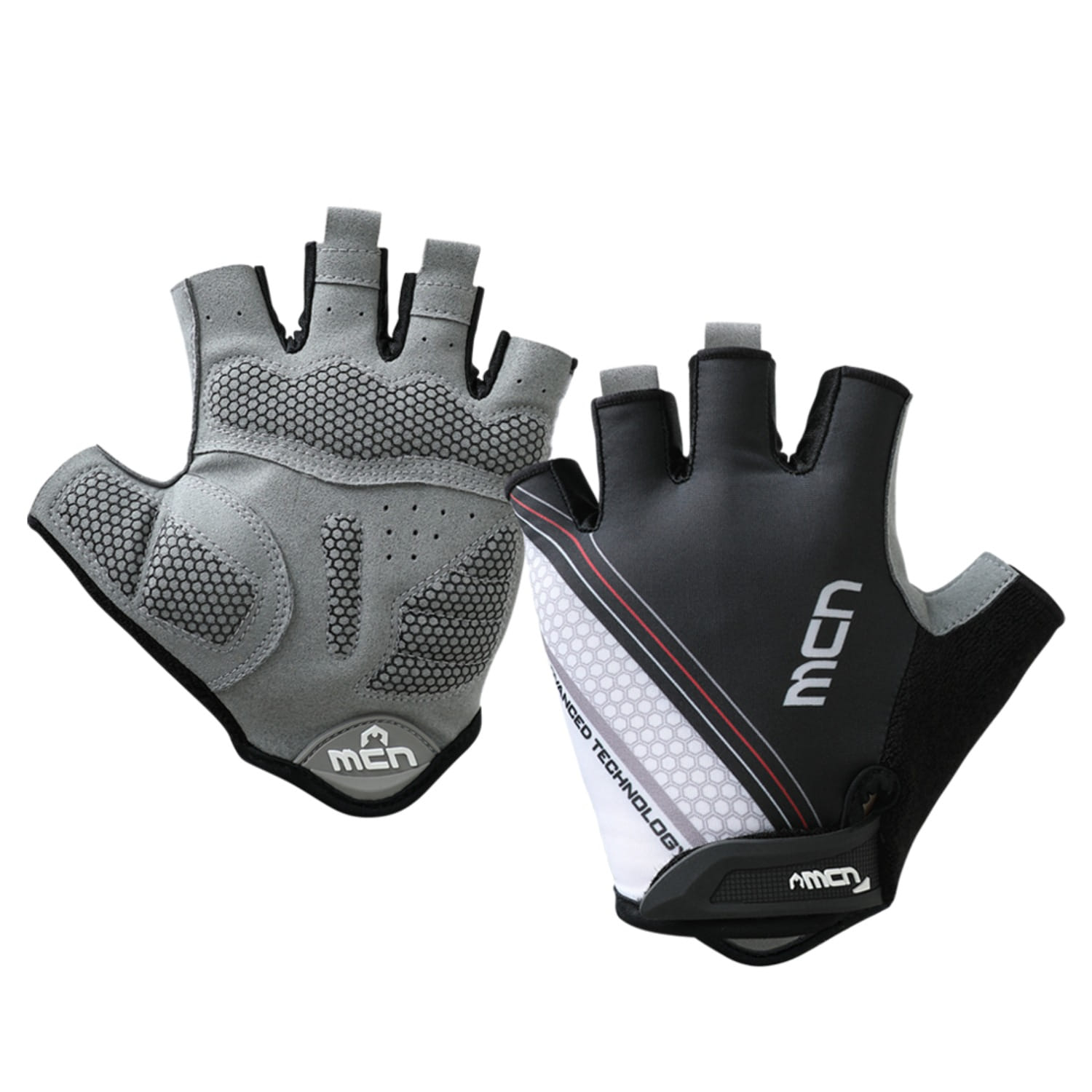 MCN 로드 자전거 장갑 MTB 노멀 크러쉬화이트 싸이클 반장갑