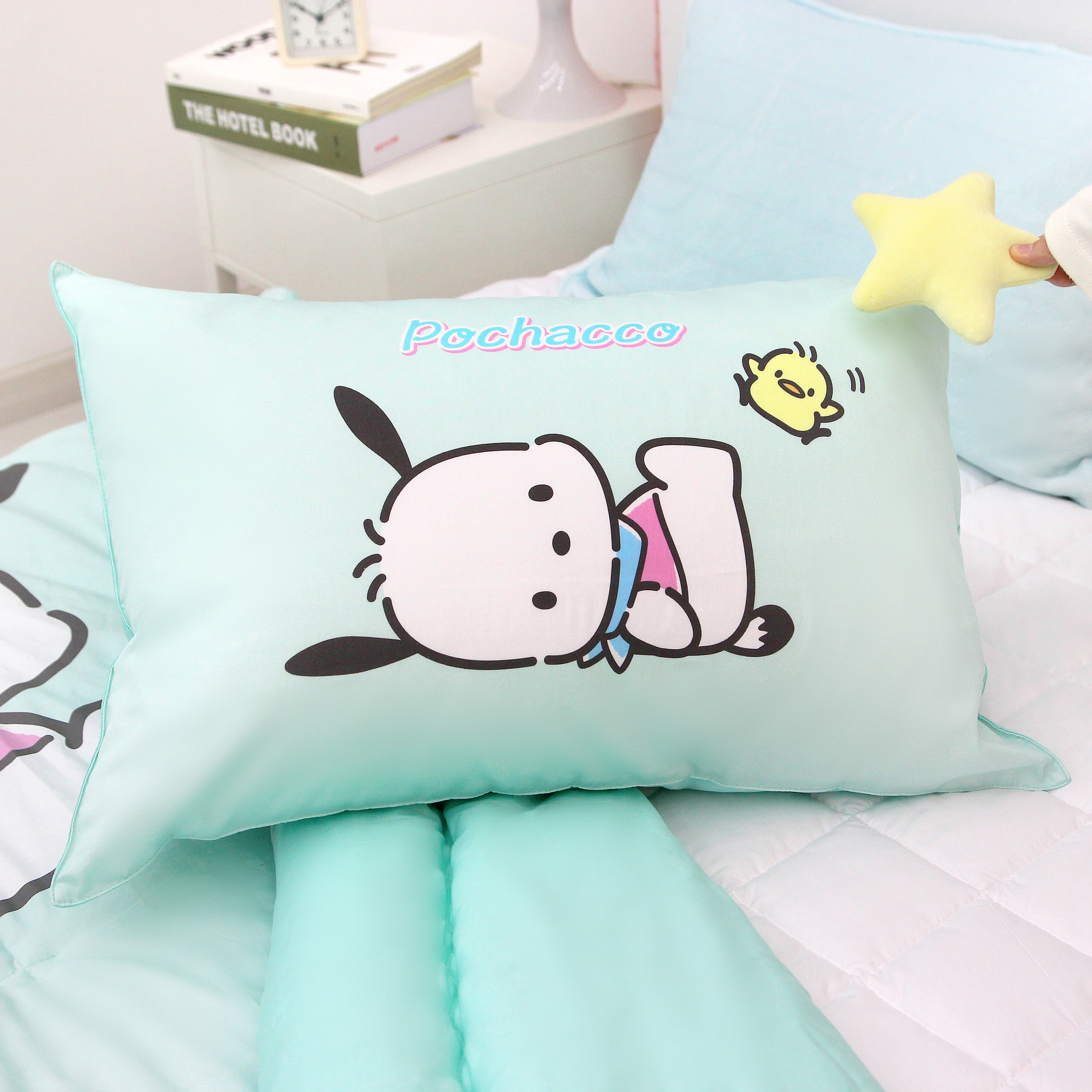 산리오 포차코 순면베개커버 커들리