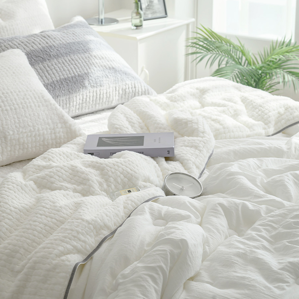 크리미 모달 극세사 차렵 겨울이불 싱글 슈퍼싱글