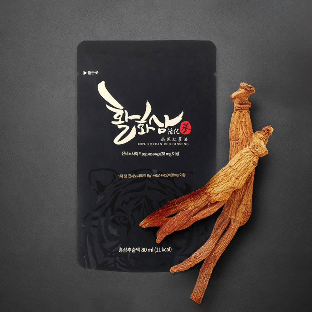 진세노사이드 28mg 활화삼 홍삼진액 선물세트 80ml 양지홍삼 30개입, 1개 - 상세 이미지 2