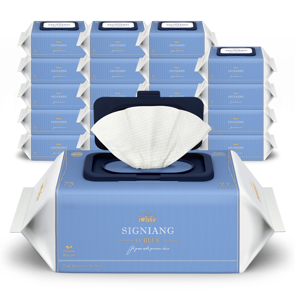 아이러브베베 시그니앙 오블루 75g엠보 아기물티슈 77매, 20개