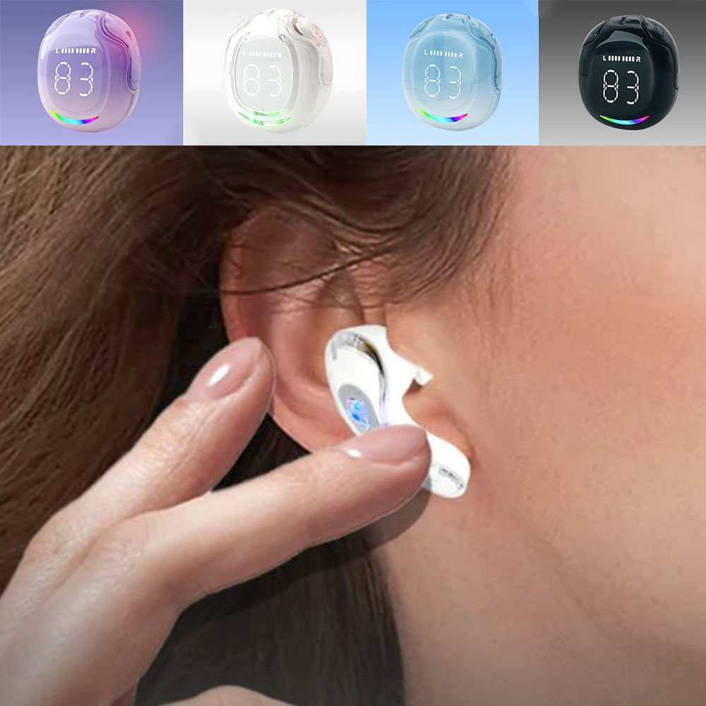 그라데이션 led 블루투스 무선 자동 연결 고음질 이어폰 - 상품 이미지