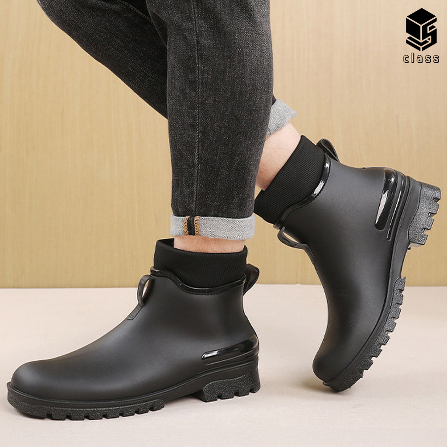 털 장화 삭스 레인부츠 (방한)