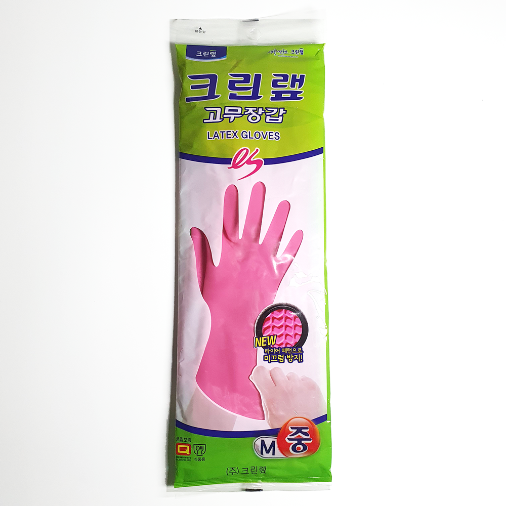 크린랲 ES 고무장갑 중 M - 메인 이미지