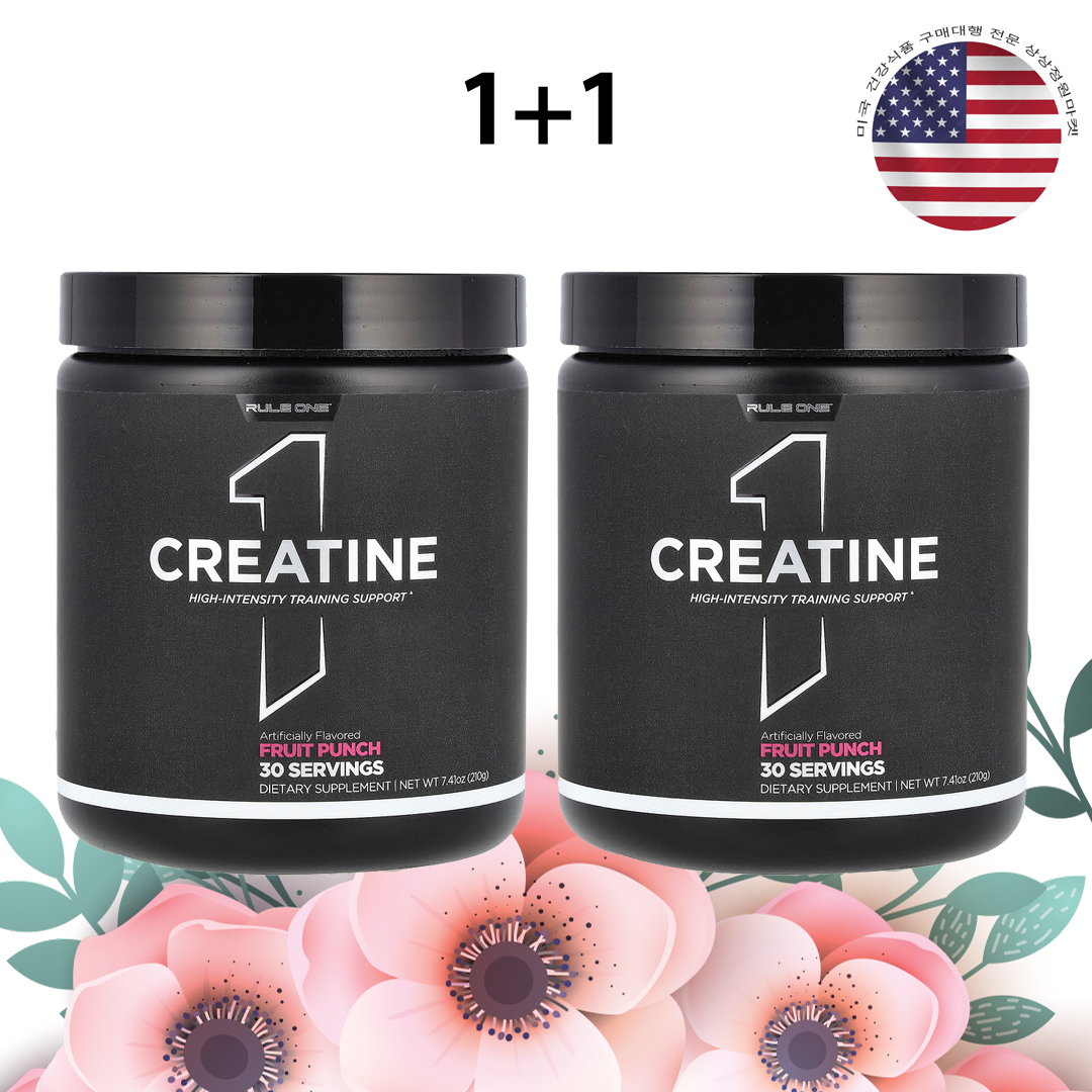 룰원프로틴 크레아틴 5000mg 210g 후룻펀치맛 x 2병 - 상품 이미지