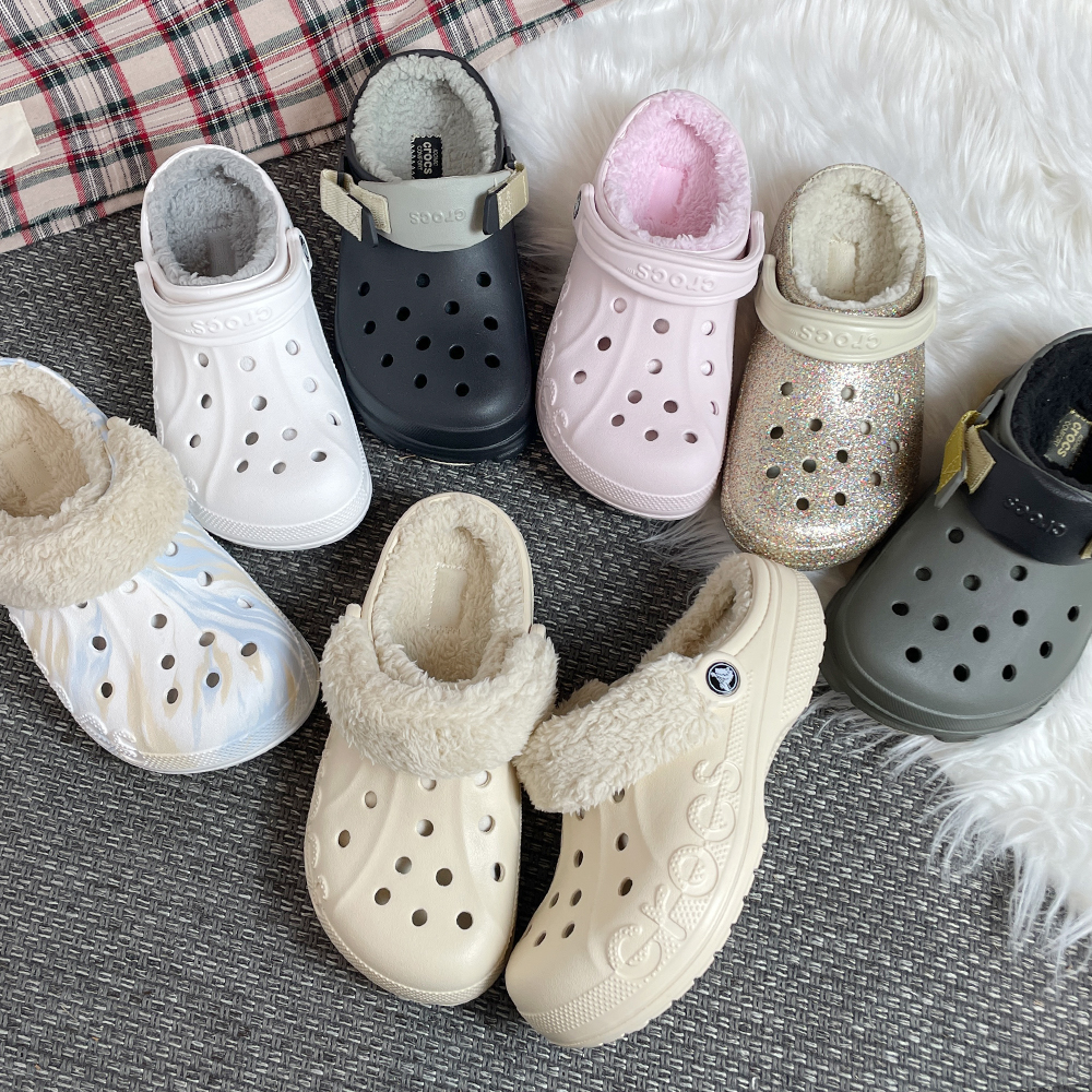 크록스 털 슬리퍼 털신 겨울 바야 라인드 방한 퍼 클로그 실내화