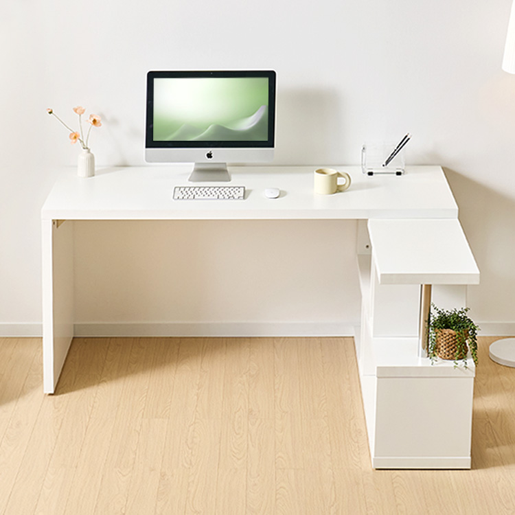 e스마트 와이즈 오픈장 ㄱ자 코너 학생 책상 1400