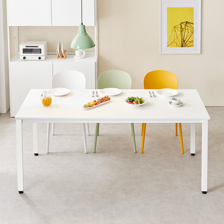 e스마트 스틸 주방 식탁 테이블 1200 1400 1600 1800