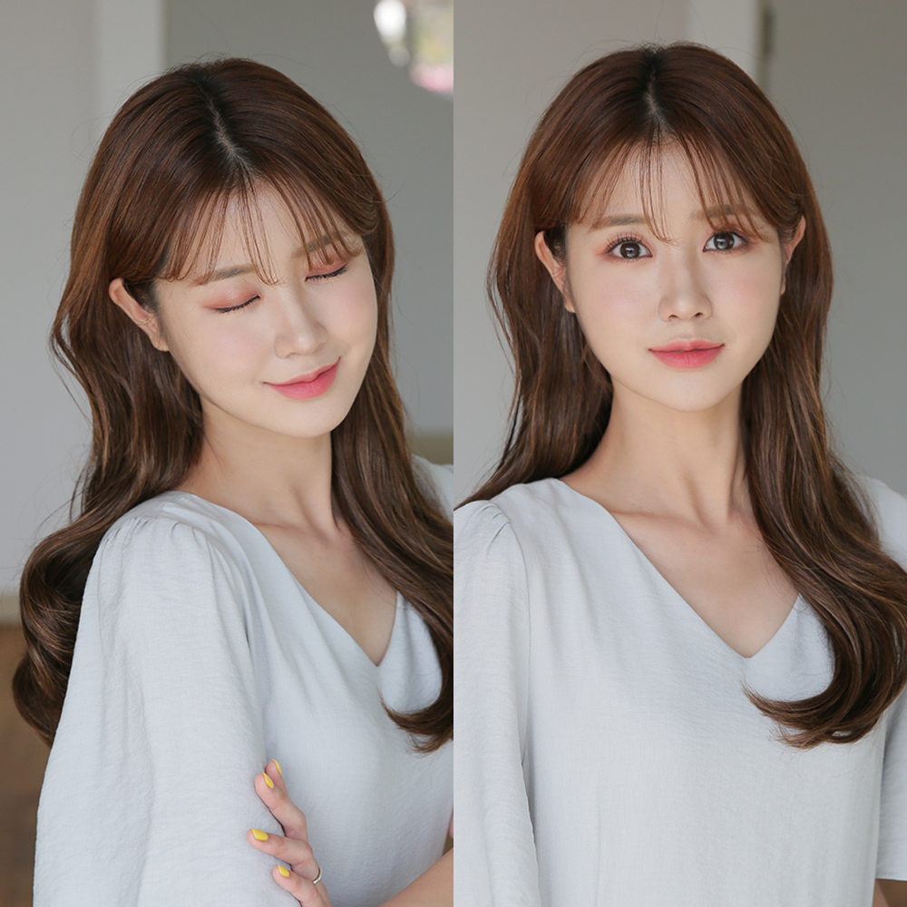 붙임머리 똑딱이 가발 3가지 스타일 헤어 부분가발 피스 이미지 6