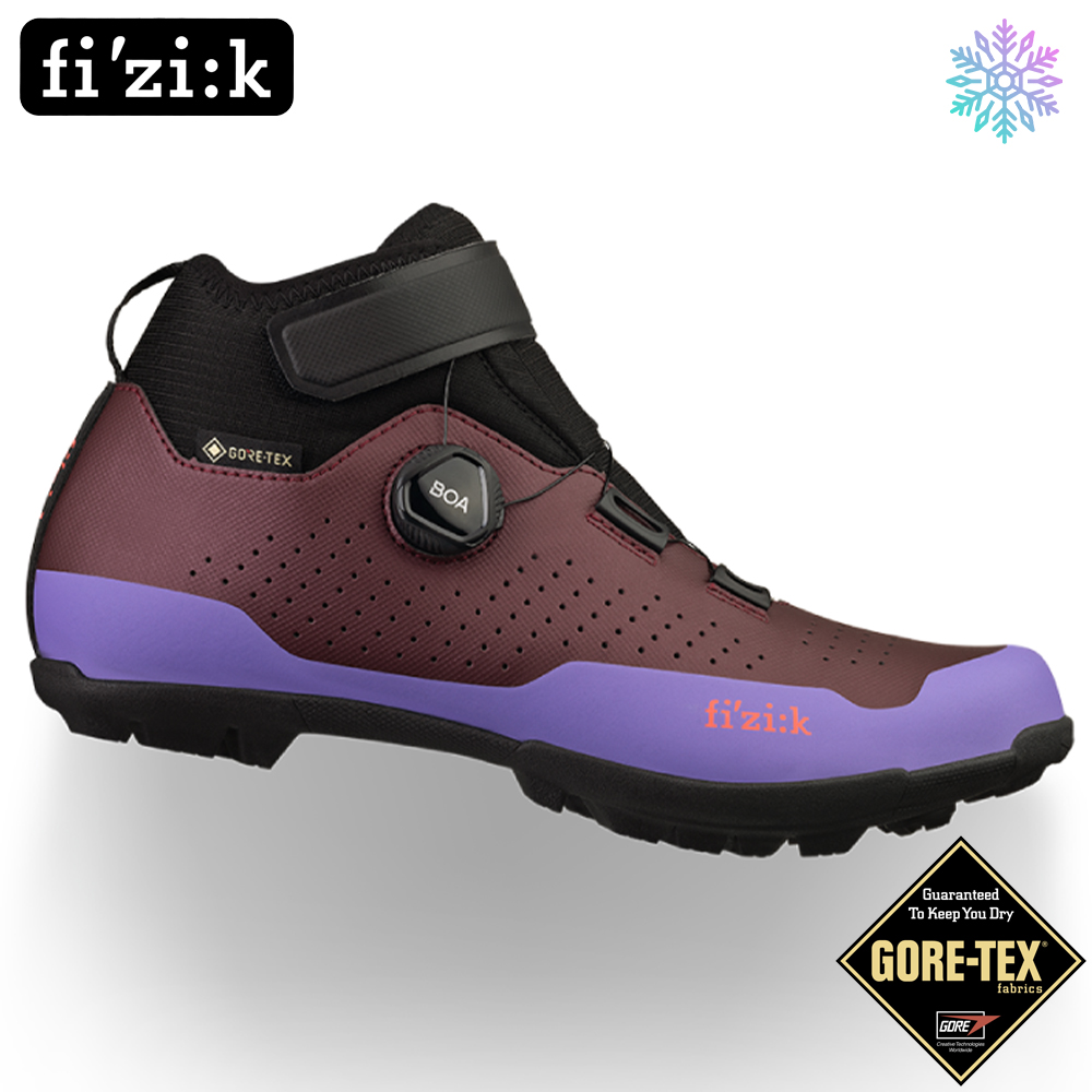 피직 아티카 GTX X5 겨울용 MTB 자전거 클릿슈즈 퍼플