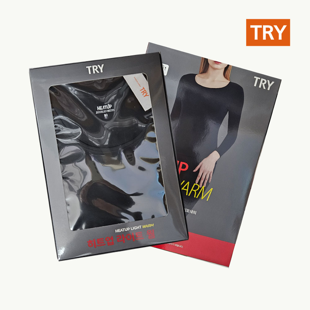 여성내복 트라이 발열 기모내의 겨울 보온 히트업 웜웨어 세트 이미지 4