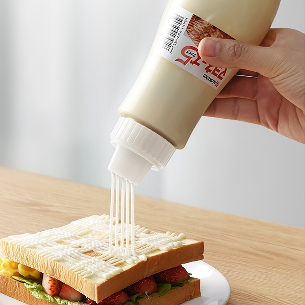 나카야 5홀 데코 마요 케첩 소스통 캐니스터  380ml - 상품 이미지