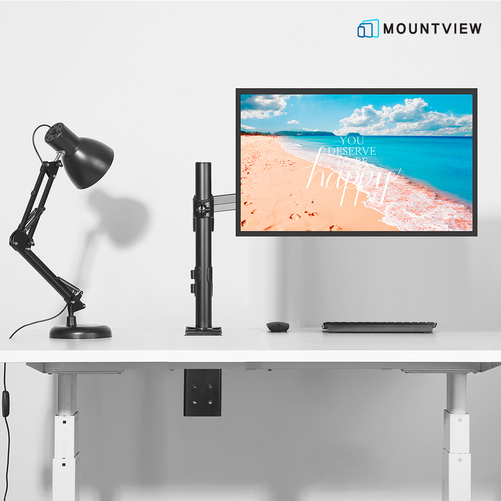마운트뷰 MV-G10 43인치 모니터암 싱글 모니터 거치대 지지대