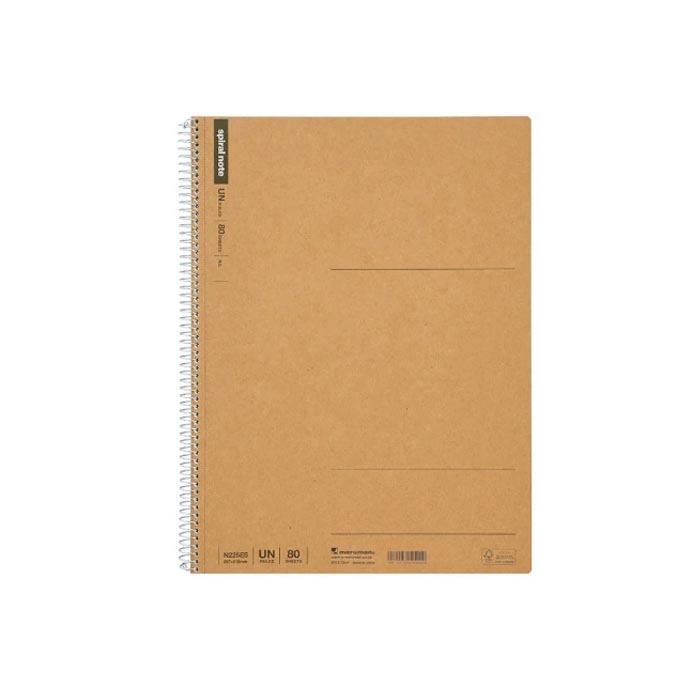 마루망 스파이럴 노트 B5 무지 maruman spiral note - 상품 이미지