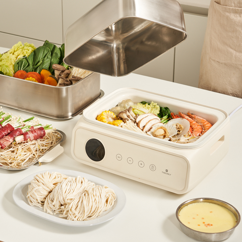 디온리 올스텐 터치 디지털 2단 고구마 계란찜기 세라믹 멀티쿠커 NAS421CW