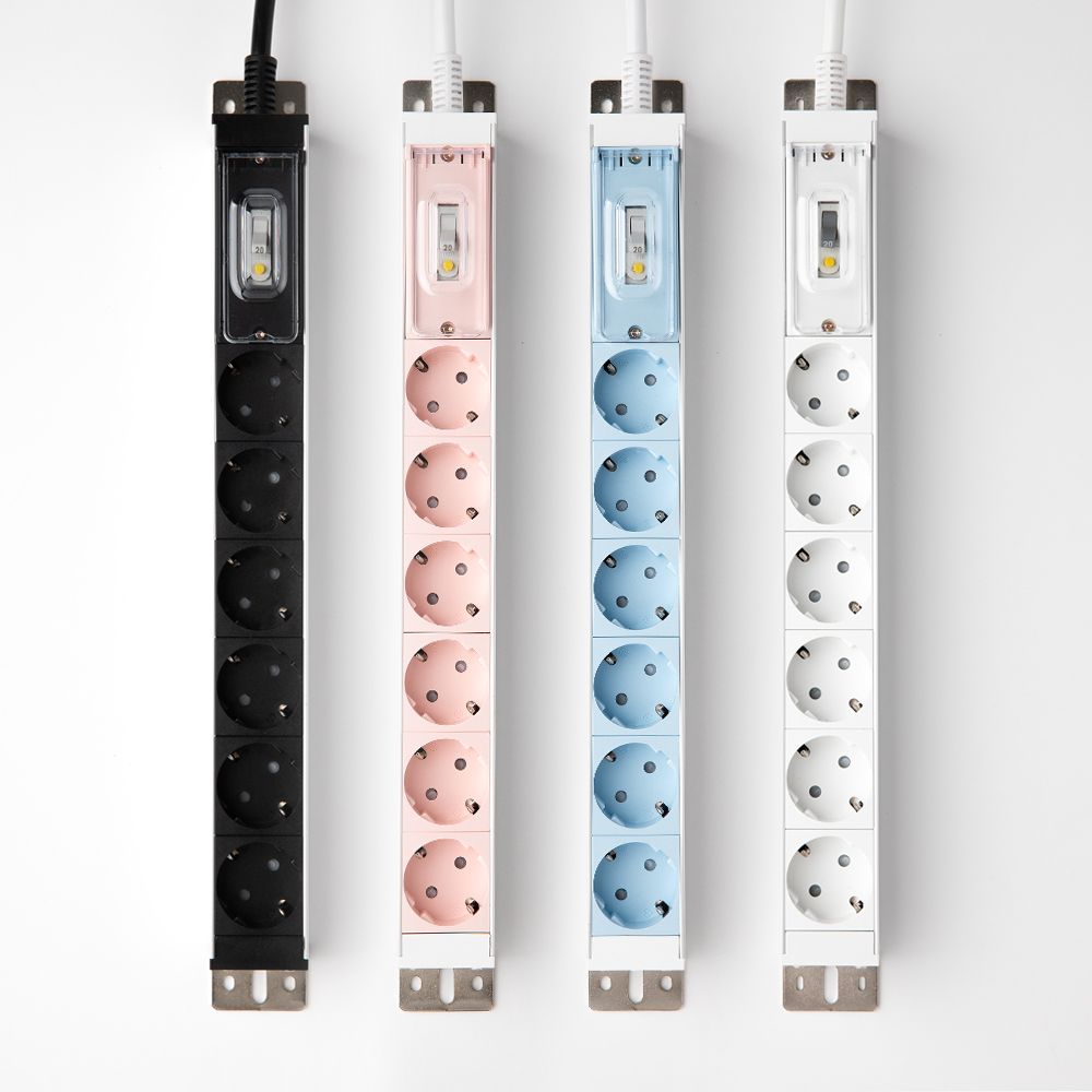 동양 6구 컬러 알루미늄 고용량멀티탭 누전차단기 4000W 대용량 고전력 1.5m