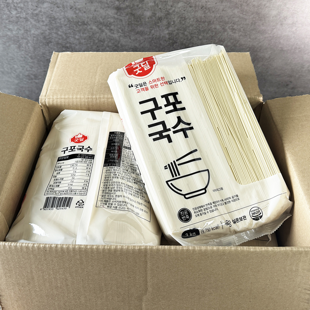 굿딜 쫄깃 국수면 구포국수 잔치국수 3kg, 1개 - 상세 이미지 4