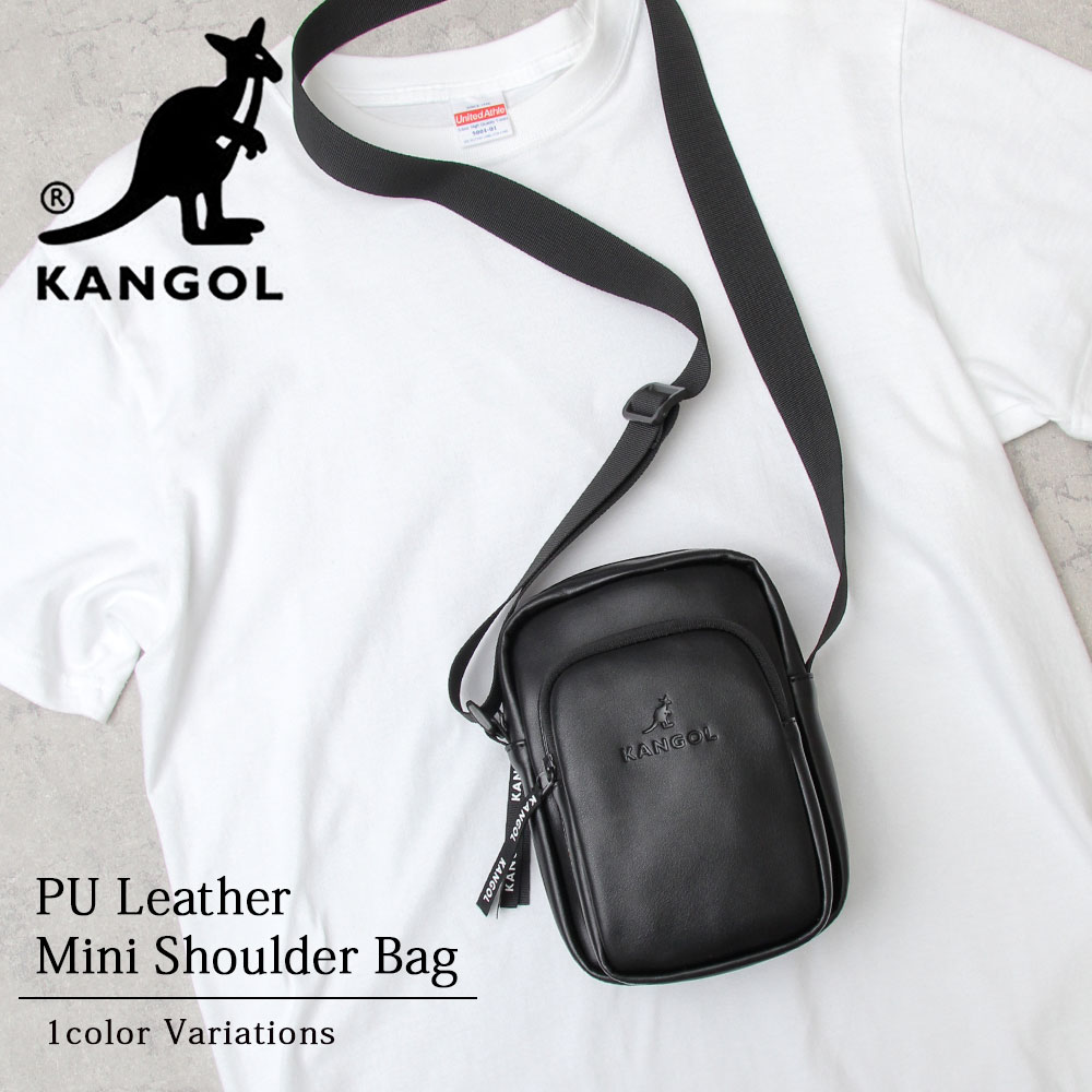 캉골 KANGOL 미니 크로스백 숄더백 파우치 여행 보조가방 DYS-070 블랙 - 상세 이미지 2