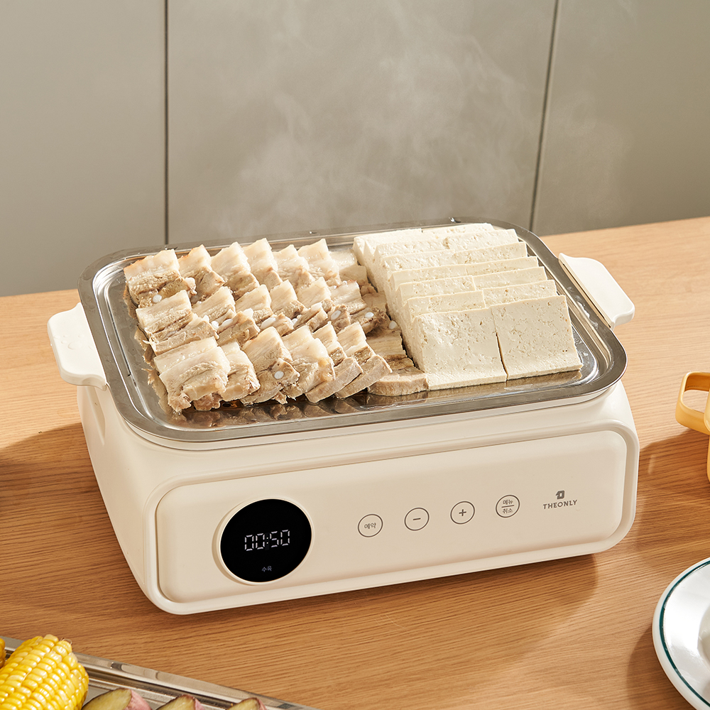 디온리 올스텐 터치 디지털 2단 고구마 계란찜기 세라믹 멀티쿠커 NAS421CW