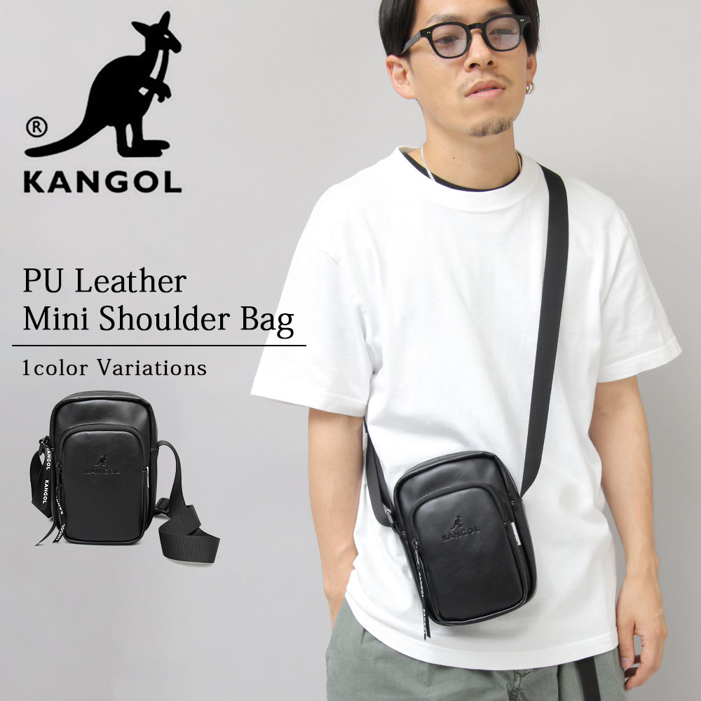 캉골 KANGOL 미니 크로스백 숄더백 파우치 여행 보조가방 DYS-070 블랙 - 상품 이미지
