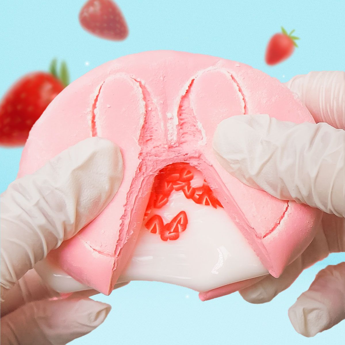 토끼 찹쌀떡 아이스 슬라임 키덜트 슬라임 말랑이 액체괴물 액괴 마켓 선물