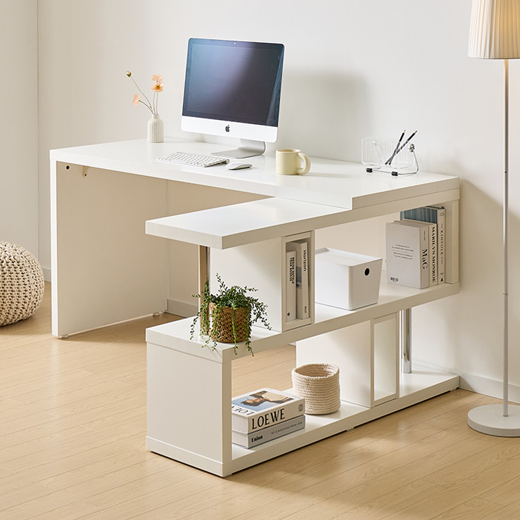 e스마트 와이즈 오픈장 ㄱ자 코너 학생 책상 1400