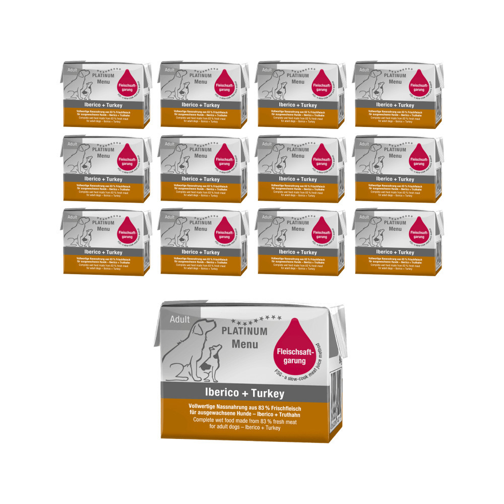 플래티넘 메뉴 어덜트 성분 기호성 좋은 강아지습식사료 돼지+칠면조, 90g, 48개