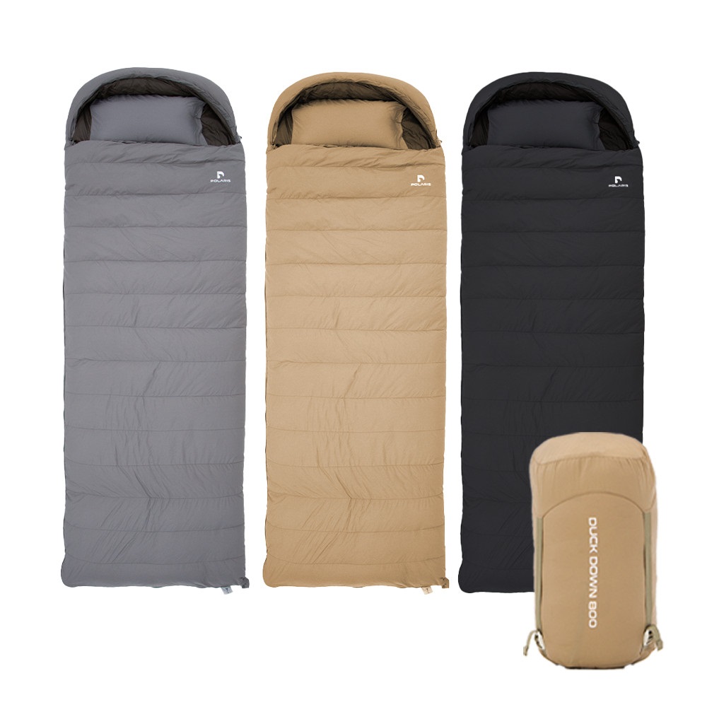 폴라리스 덕다운 800 침낭 오리털 사계절용 동계용 캠핑 차박 이불