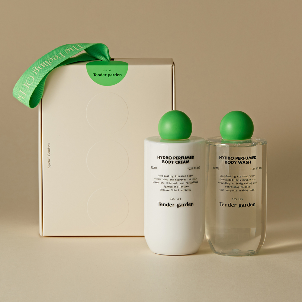 텐더가든 하이드로 퍼퓸드 바디케어 2종 선물세트(워시 300ml + 크림 300ml) - 상세 이미지 2