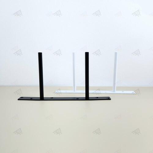 벽선반 받침 브라켓 더블 T 피스 고정 봉 막대 경첩 지지대 - 상세 이미지 2