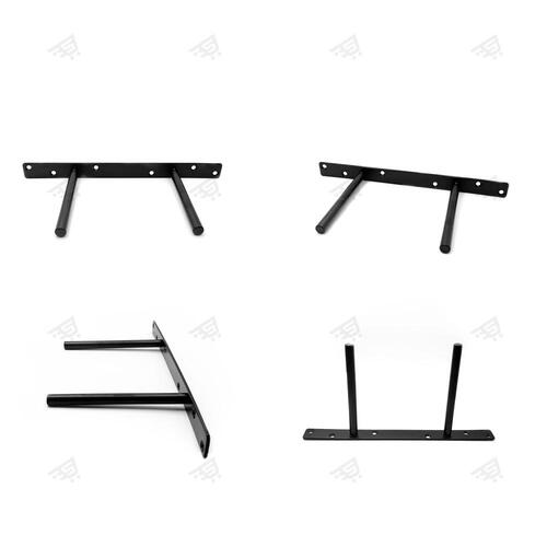 벽선반 받침 브라켓 더블 T 피스 고정 봉 막대 경첩 지지대 - 상세 이미지 3