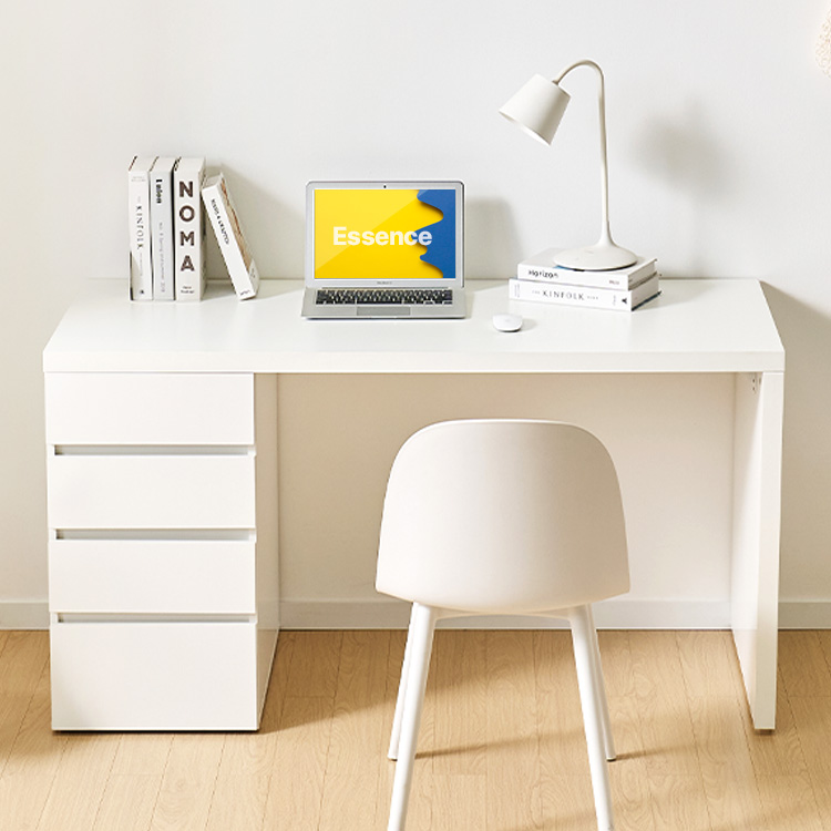 e스마트 와이즈 1인용 학생 4단 서랍 책상세트 1400