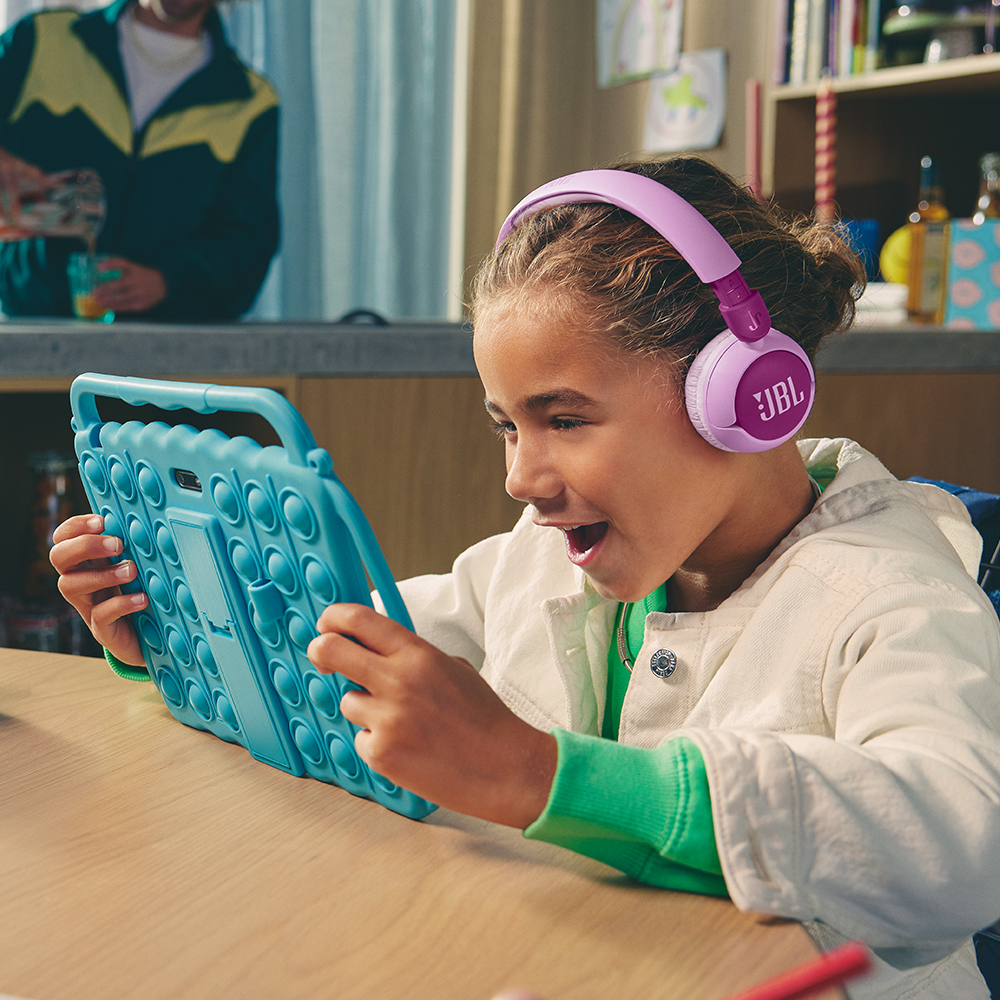 삼성공식파트너 JBL JR320BT 무선 어린이 블루투스 헤드셋 헤드폰 퍼플 상세 이미지 3