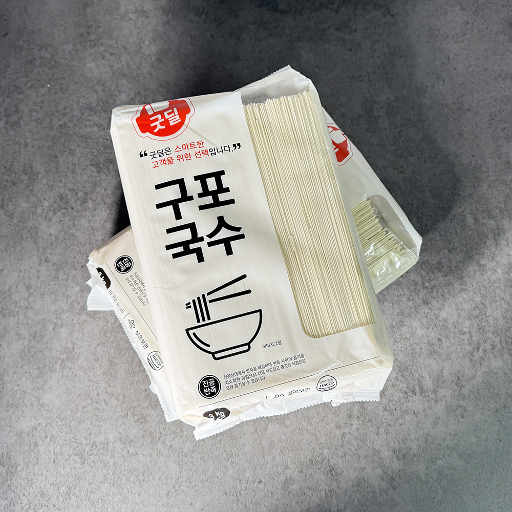 굿딜 쫄깃 국수면 구포국수 잔치국수 3kg, 1개 - 상세 이미지 2