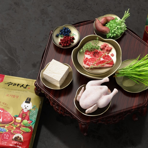 수라상 고기밥상 2kg ( 모든 연령 강아지 사료) : 프라임펫
