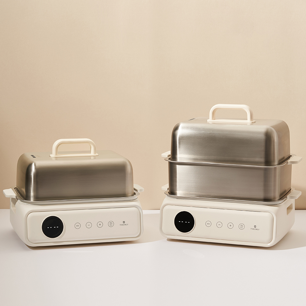 디온리 올스텐 터치 디지털 2단 고구마 계란찜기 세라믹 멀티쿠커 NAS421CW