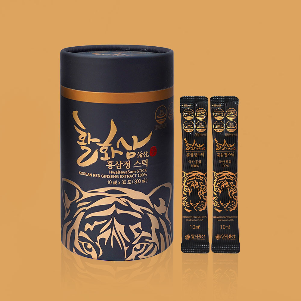 진세노사이드 33mg 활화삼 홍삼진액 홍삼스틱 10ml 선물세트 양지홍삼 30포, 1개