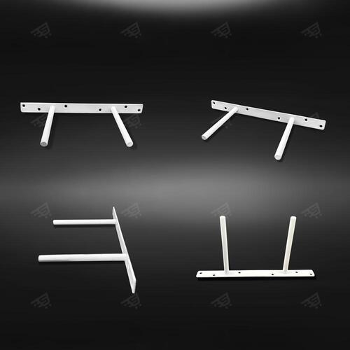벽선반 받침 브라켓 더블 T 피스 고정 봉 막대 경첩 지지대 - 상세 이미지 4