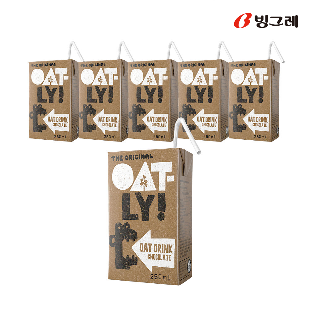 빙그레 오틀리 귀리우유 오트밀크 초코 250ml 18개입