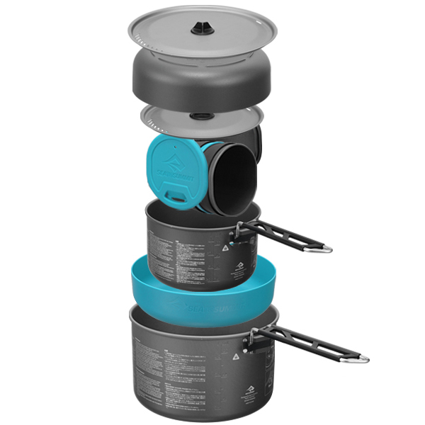 씨투써밋 알파 2.2 코펠 2인용 세트 캠핑 백패킹 식기 경량 냄비 그릇