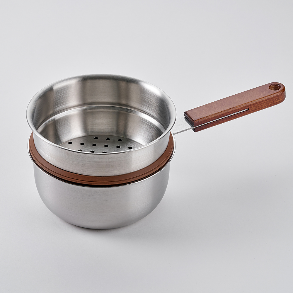 에비히슈테른 레카 우드핸들 통삼중 미니찜냄비