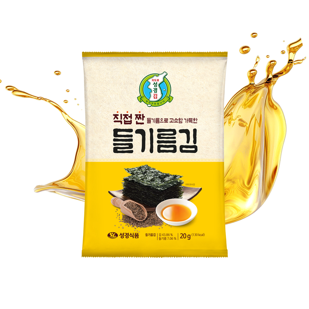 [성경김본사] 지도표 직접 짠 들기름 전장김 20g, 30개 - 상세 이미지 2