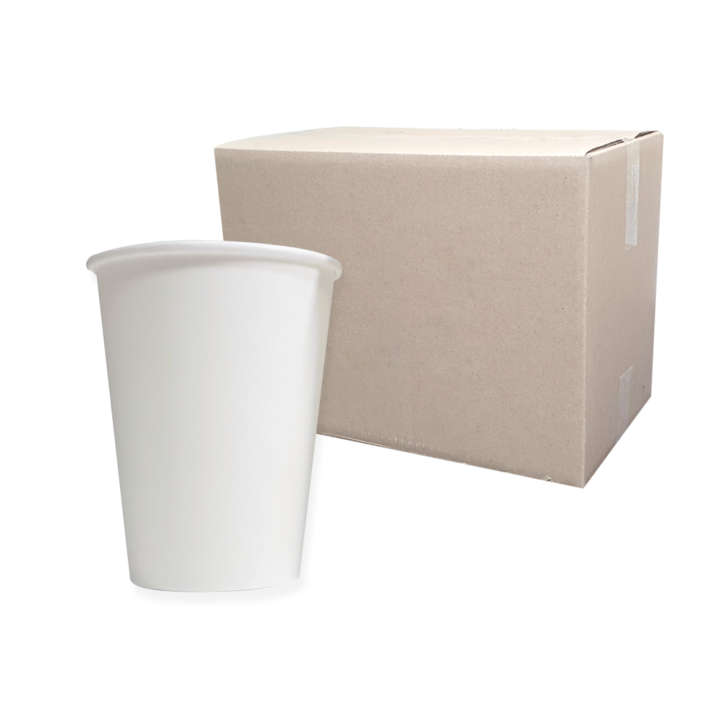 무형광 흰 종이컵 테이크아웃 무지컵 240ml(8온스) 한박스 (500개)