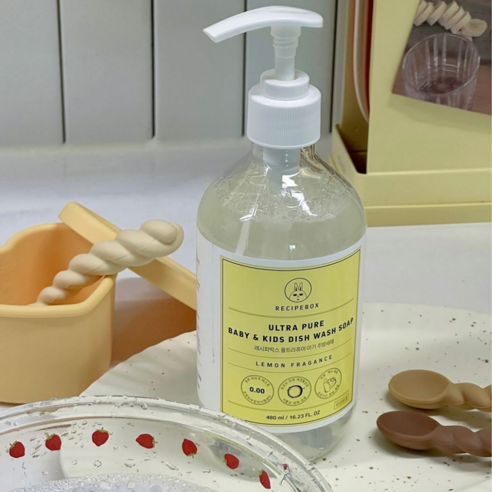 레시피박스 아기 젖병 주방 세제 480ml 유아식기 과일 - 상세 이미지 5